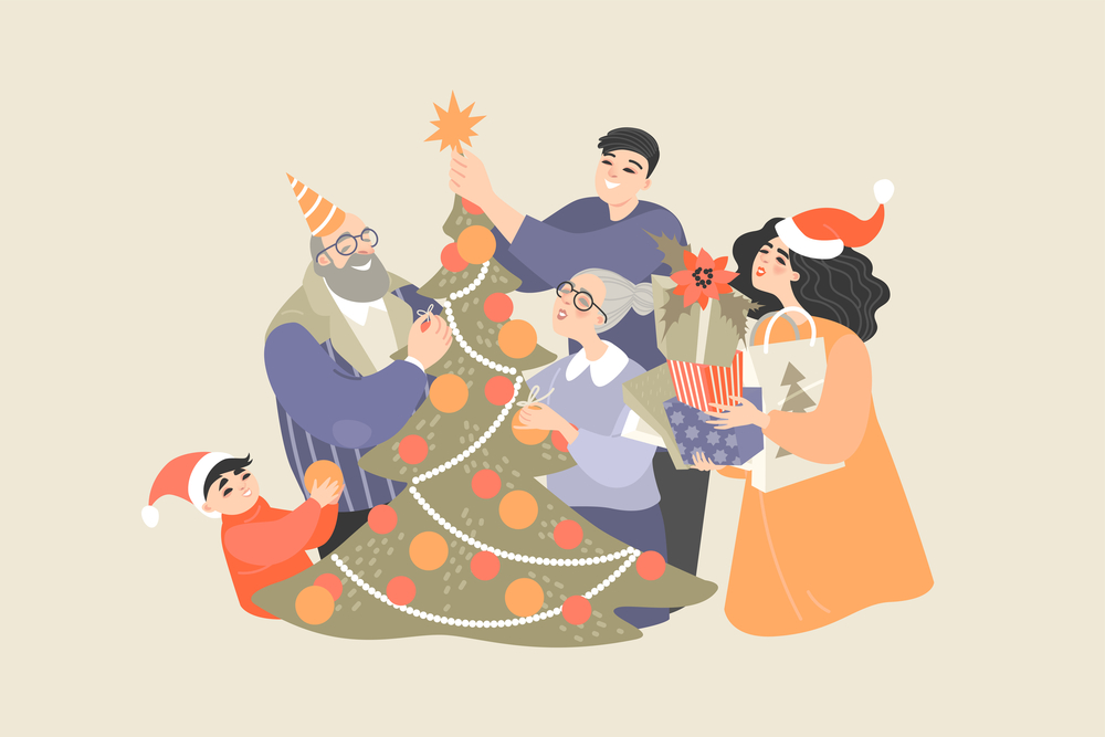 stock illustration christmas winter