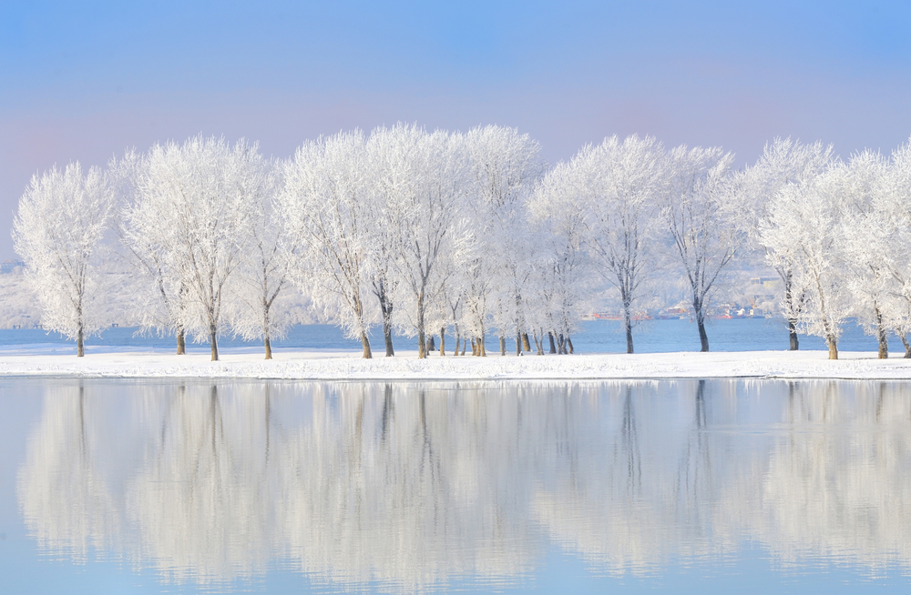 stock photo winter river