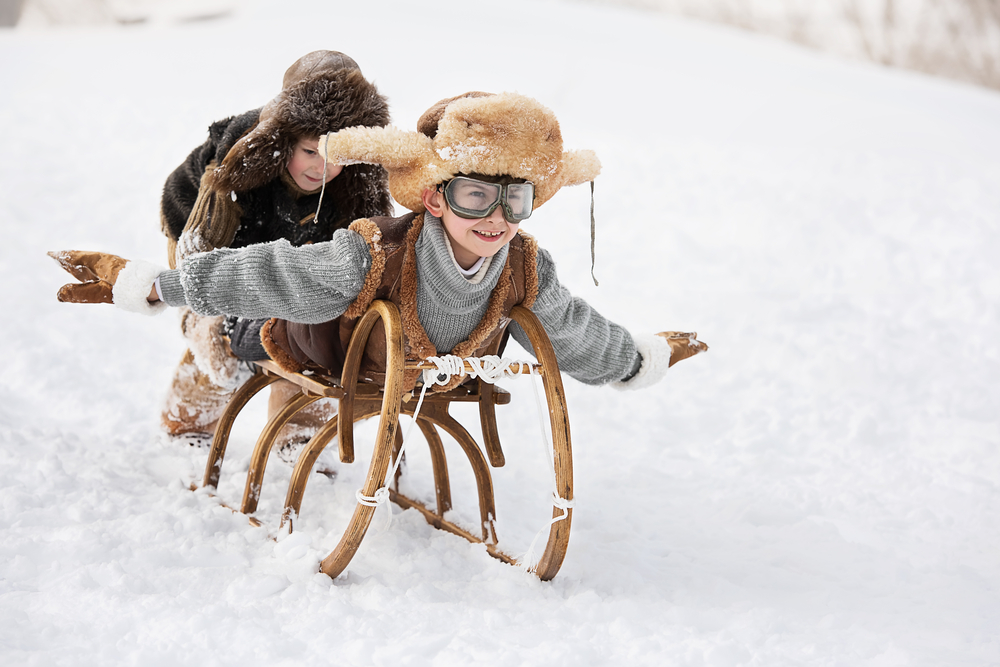 stock photo christmas children snow