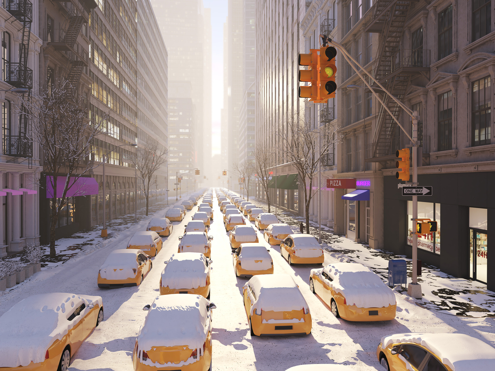 stock photo winter New York