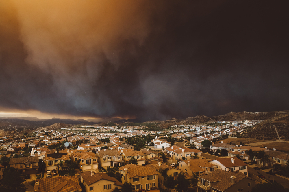 stock photo sand storm sky