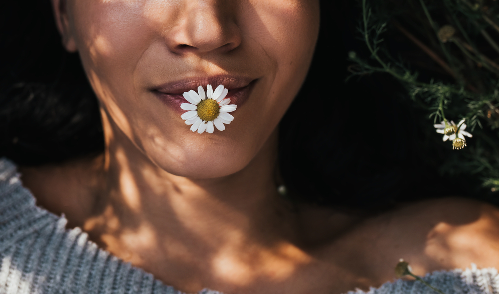 stock photo flower woman 