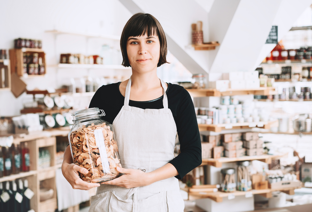 stock photo zero waste shop