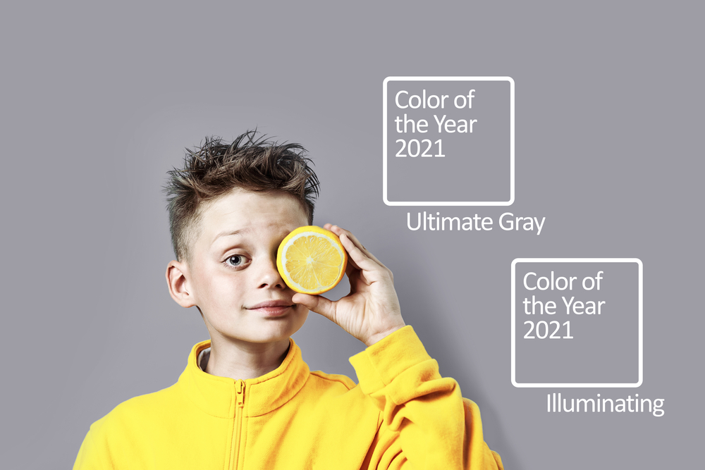 stock photo boy pantone colors 2021