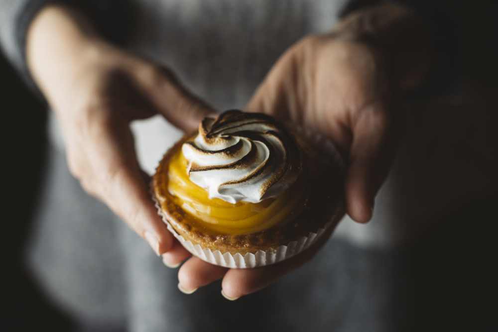 stock photo lemon cake