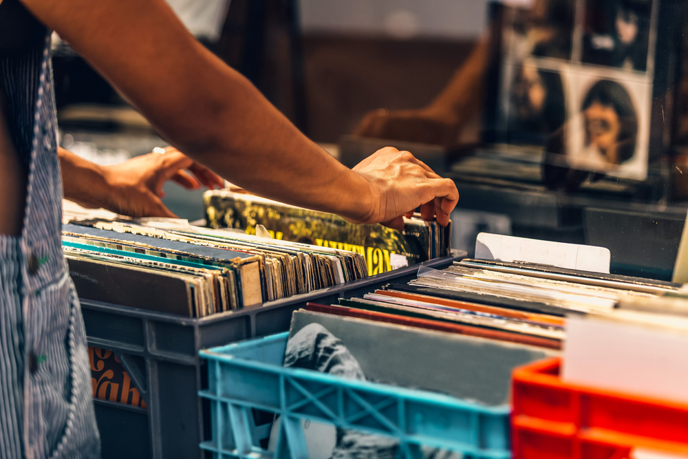 stock photo recommerce flea market