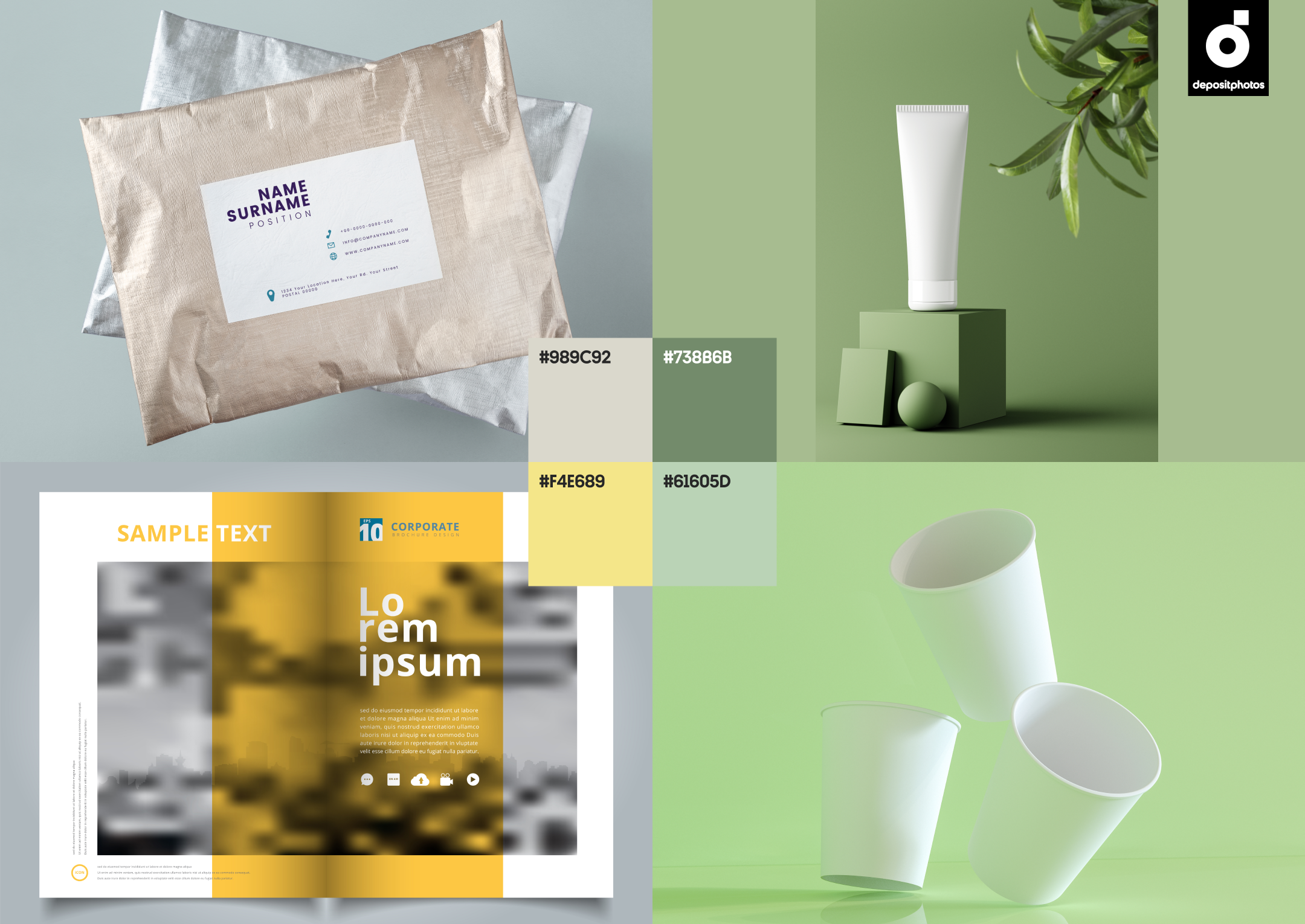 trendy mockups stock photography