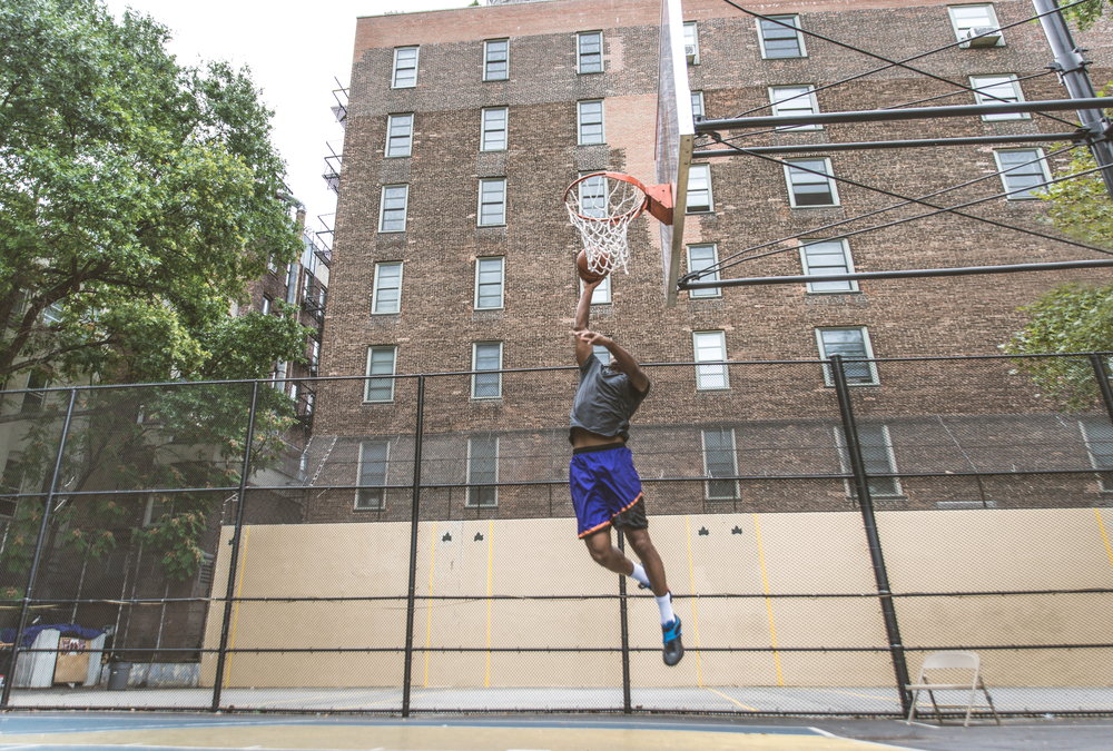 stock photo sport Basketball jump ball