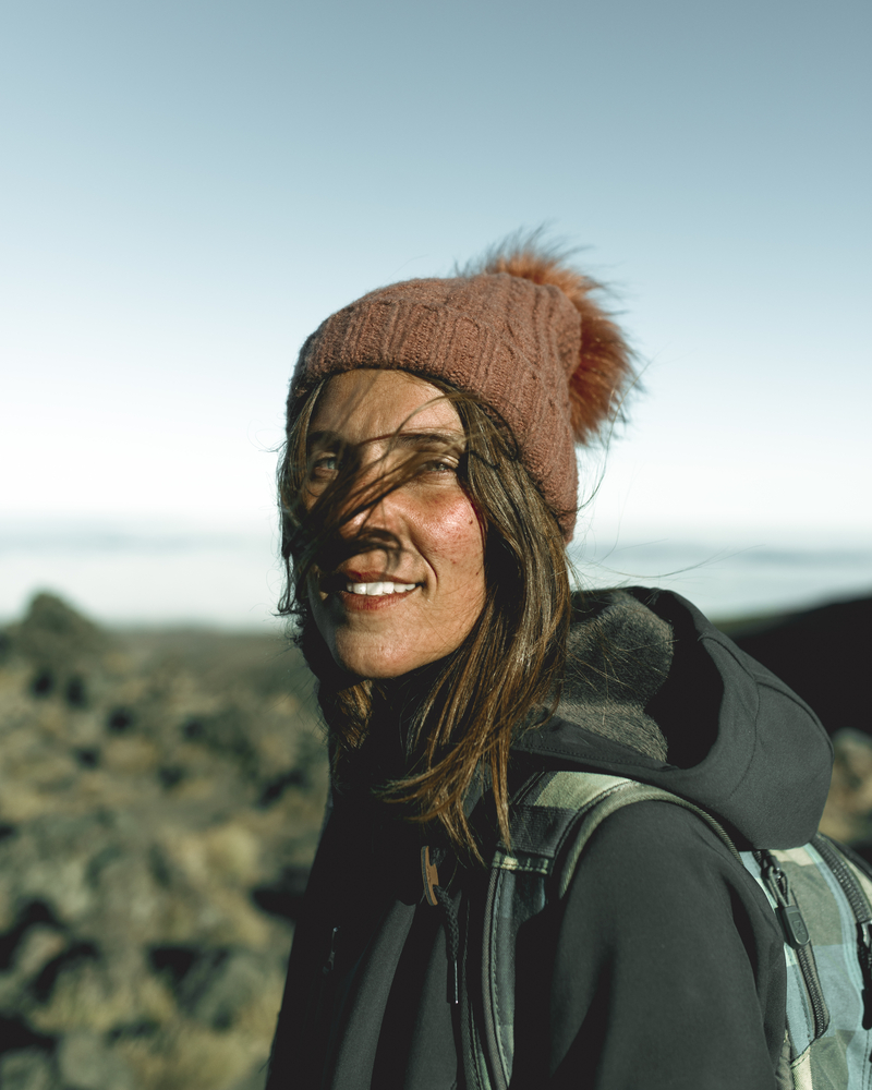 stock photo mountains girl