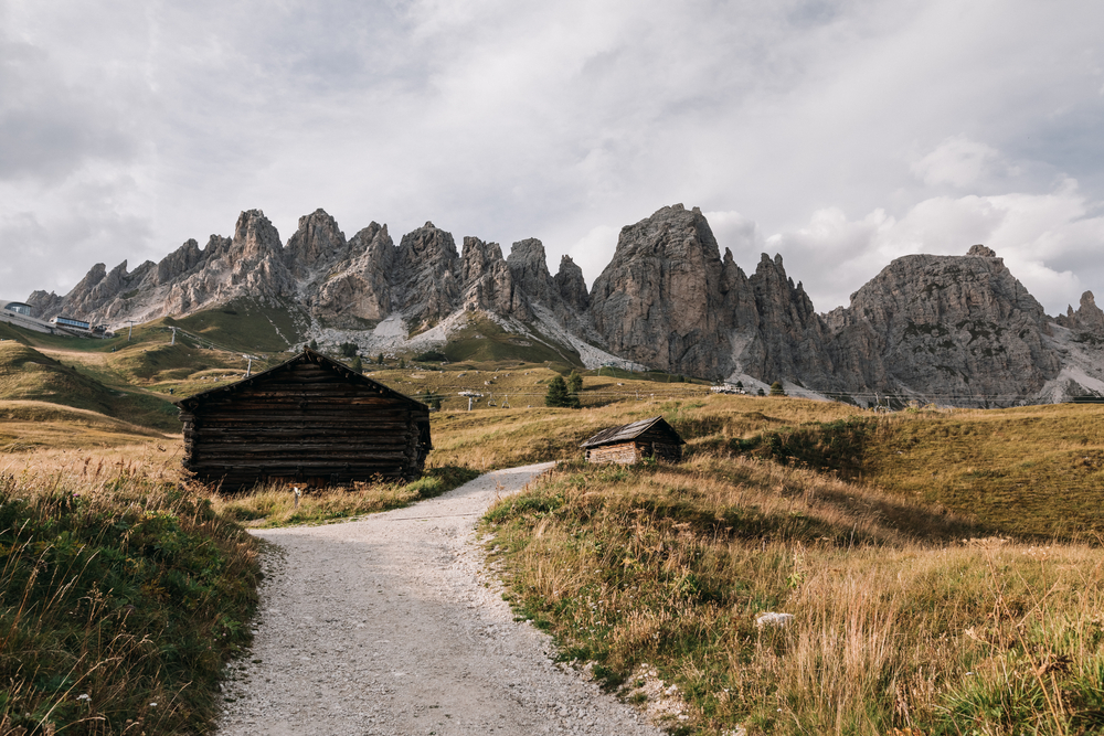 stock photo mountains road