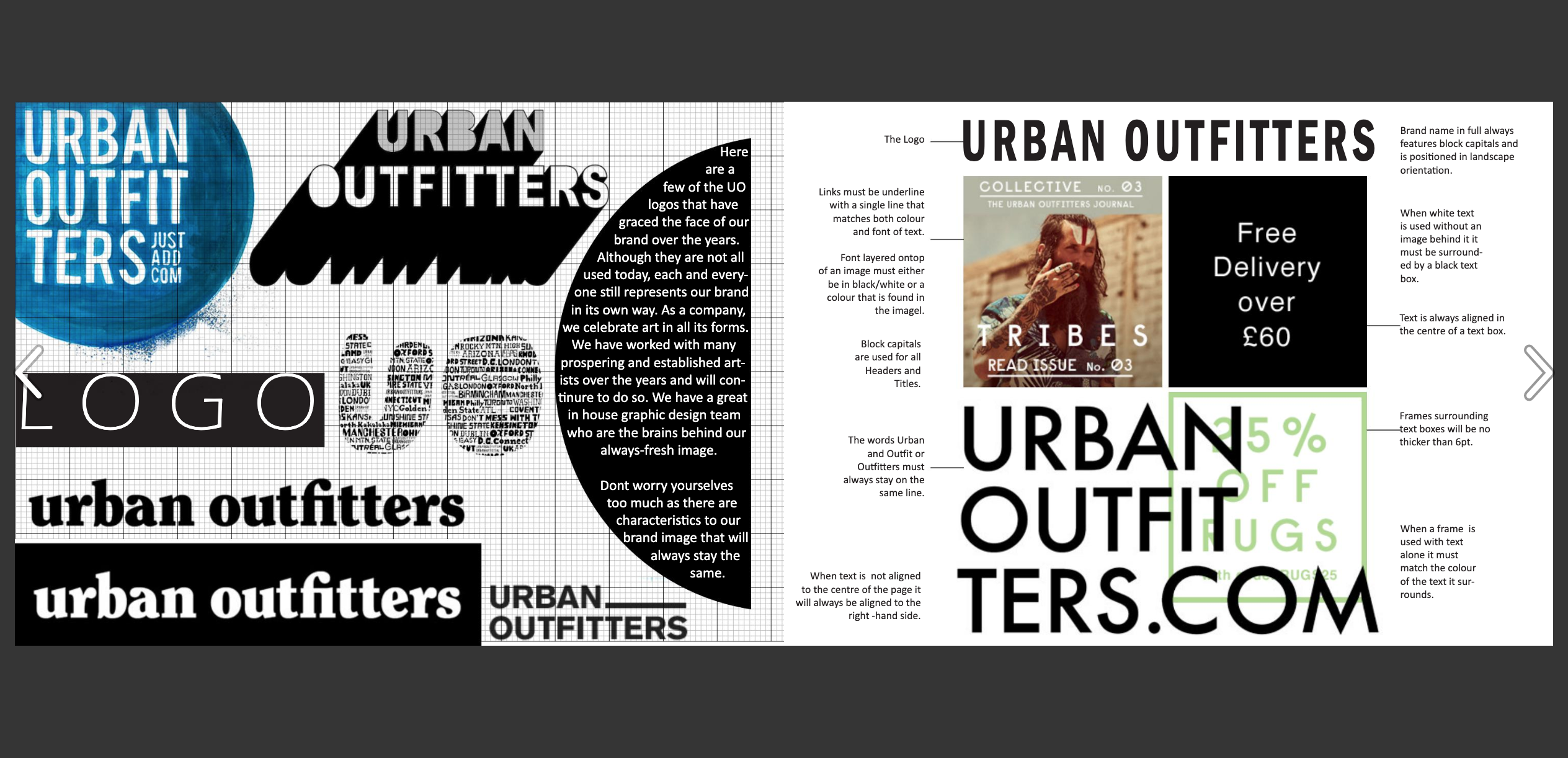 Urban Outfitters Great Brand Book Examples 