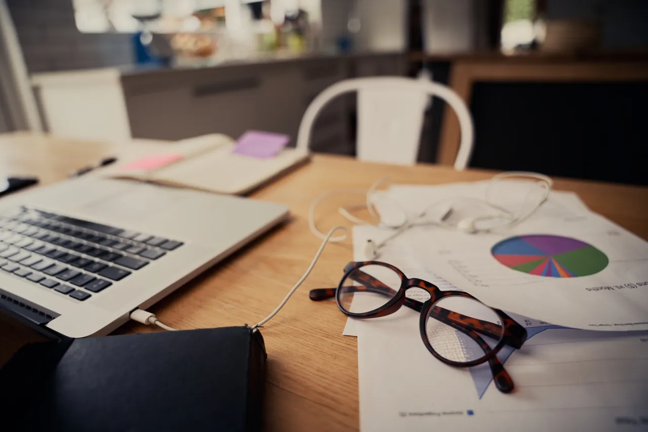 Work from home situation stock photo