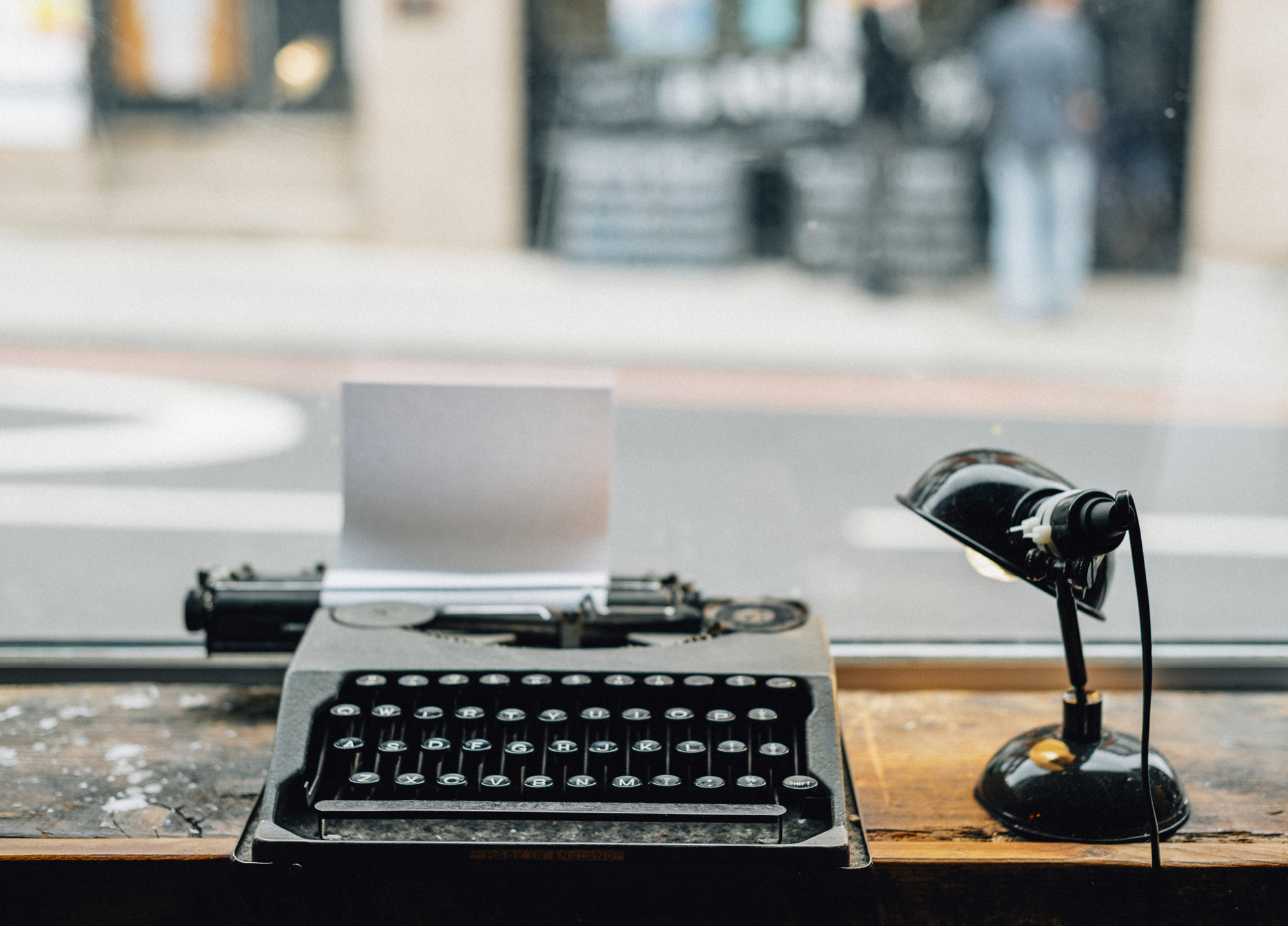 Vintage typewriter stock photo