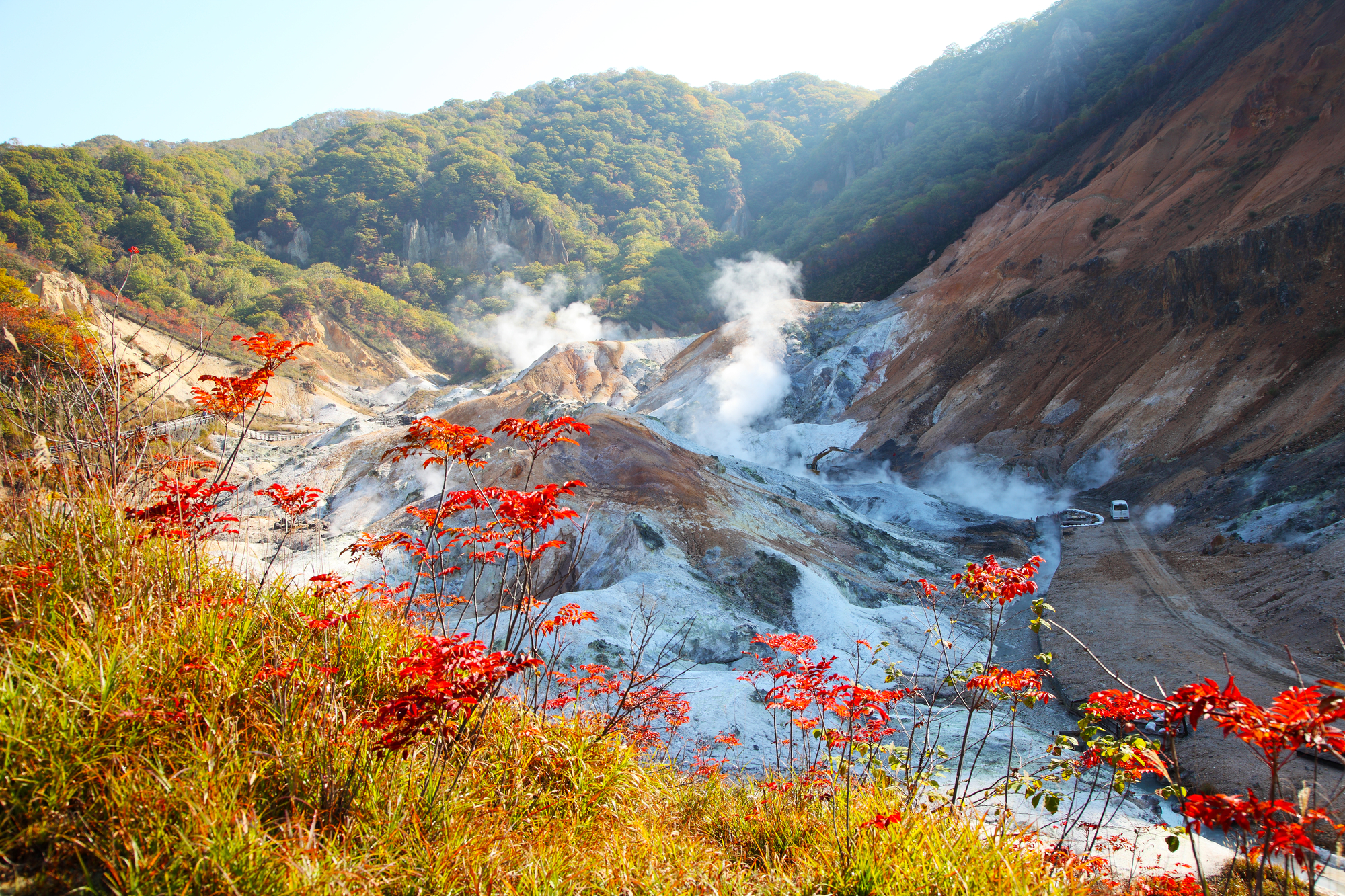 Noboribetsu, Hokkaido, Japan at Jigokudani Hell Valley