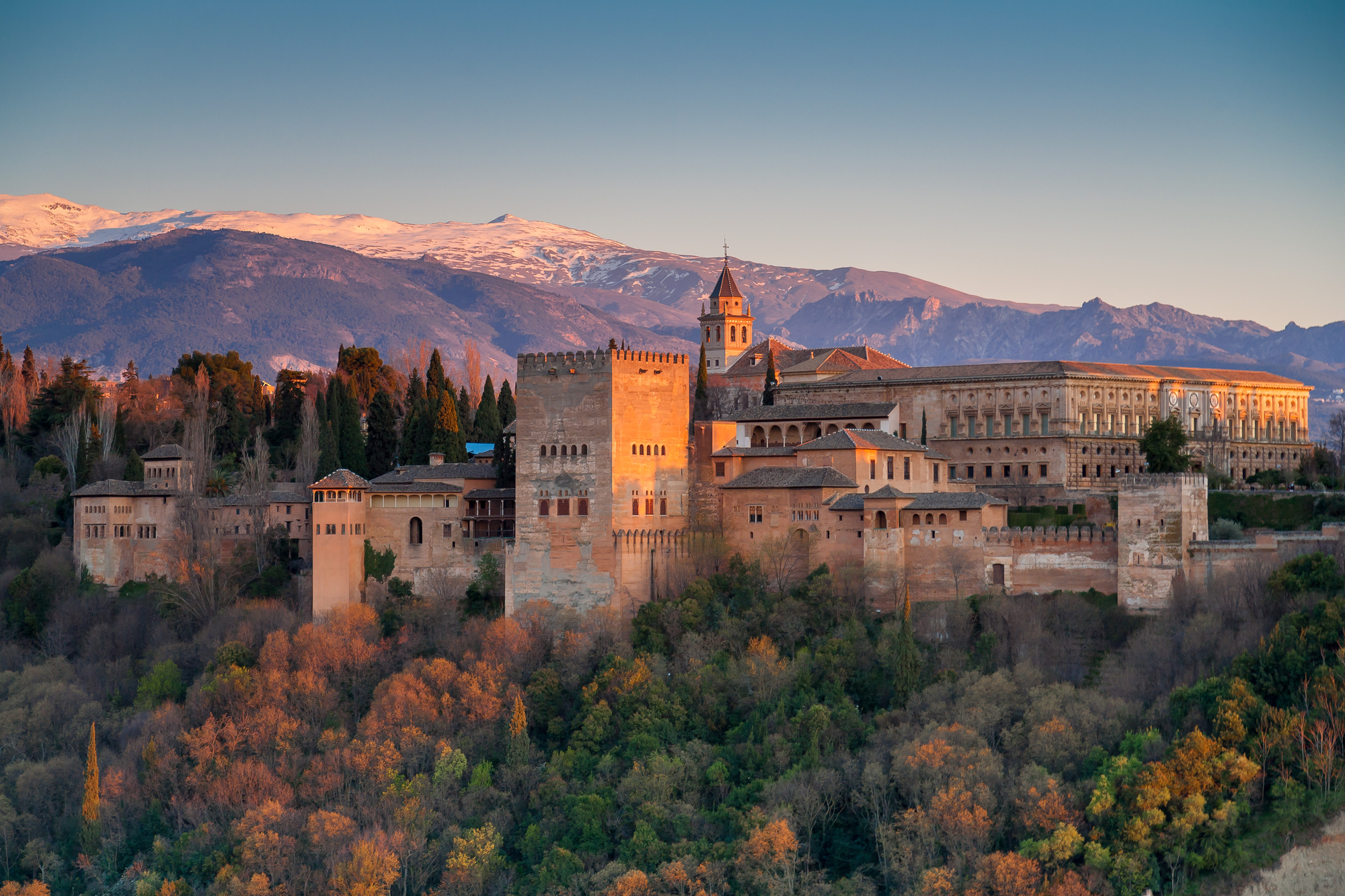 Alhambra palace in Granada, Spain