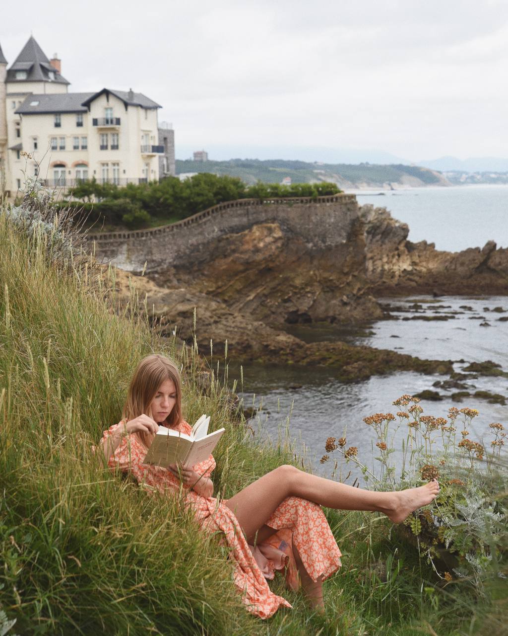 Young woman in Biarritz