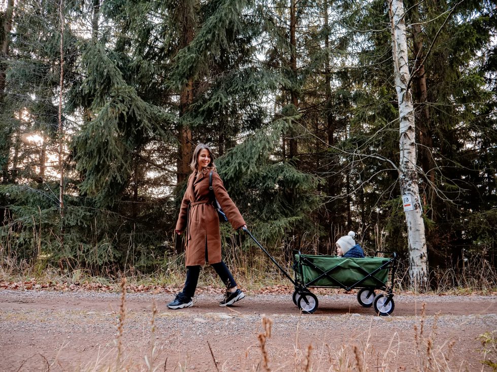 mother and child in nature