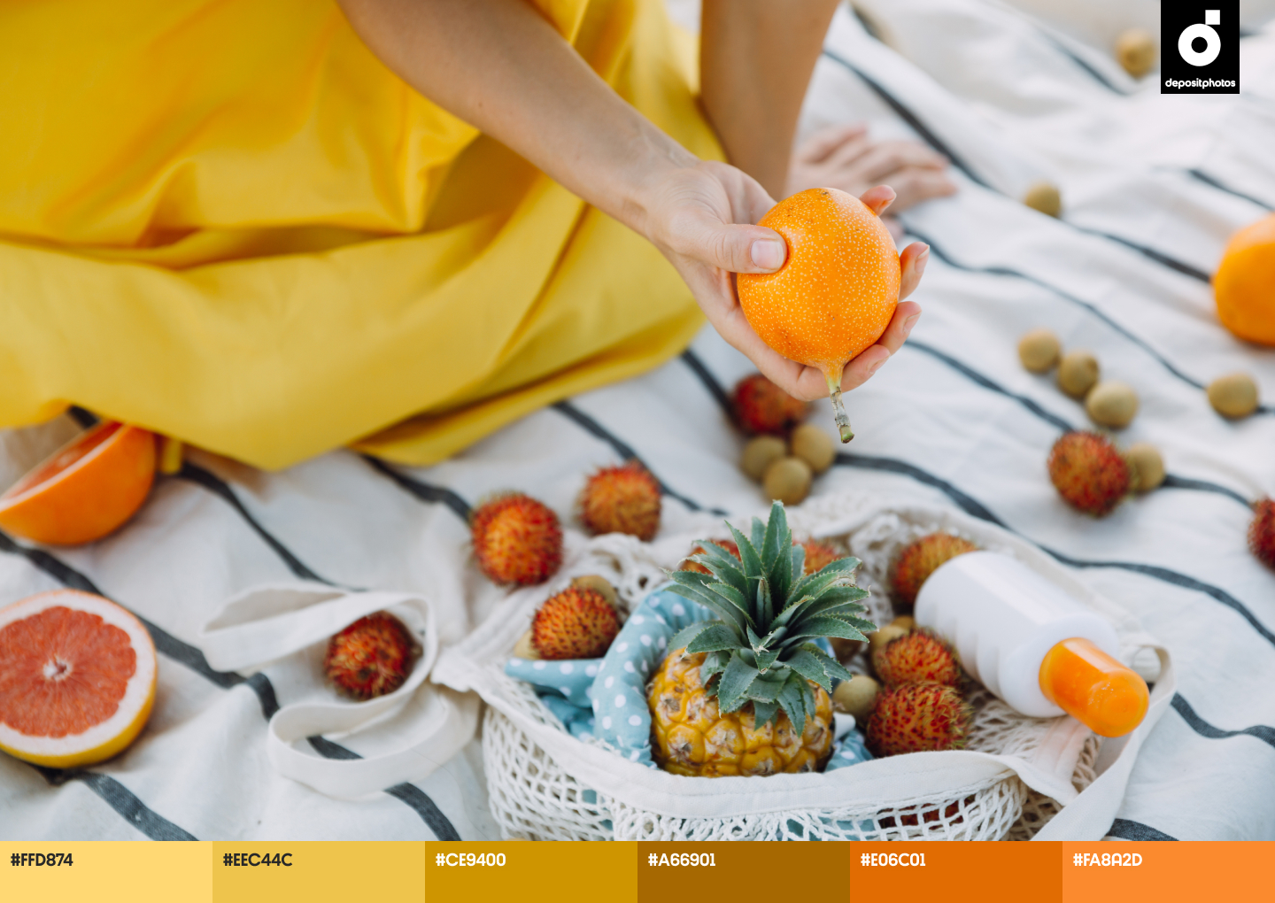 stock-photo-woman-exotic-fruits-beach