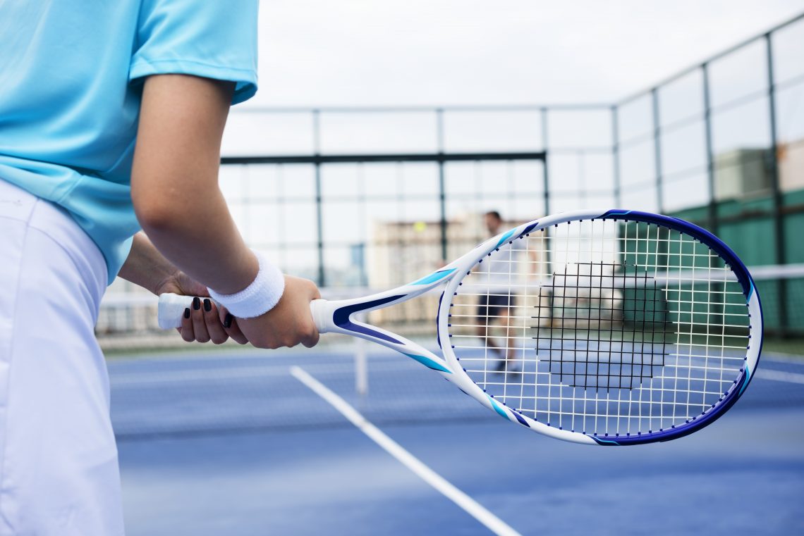 tennis player portrait from the back competition