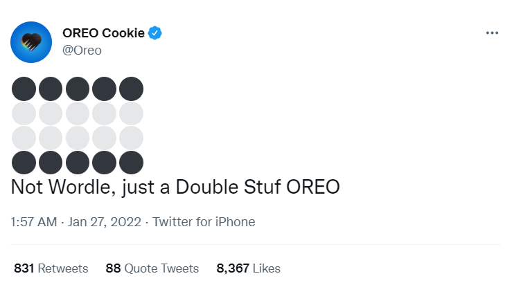 Funny Oreo tweet