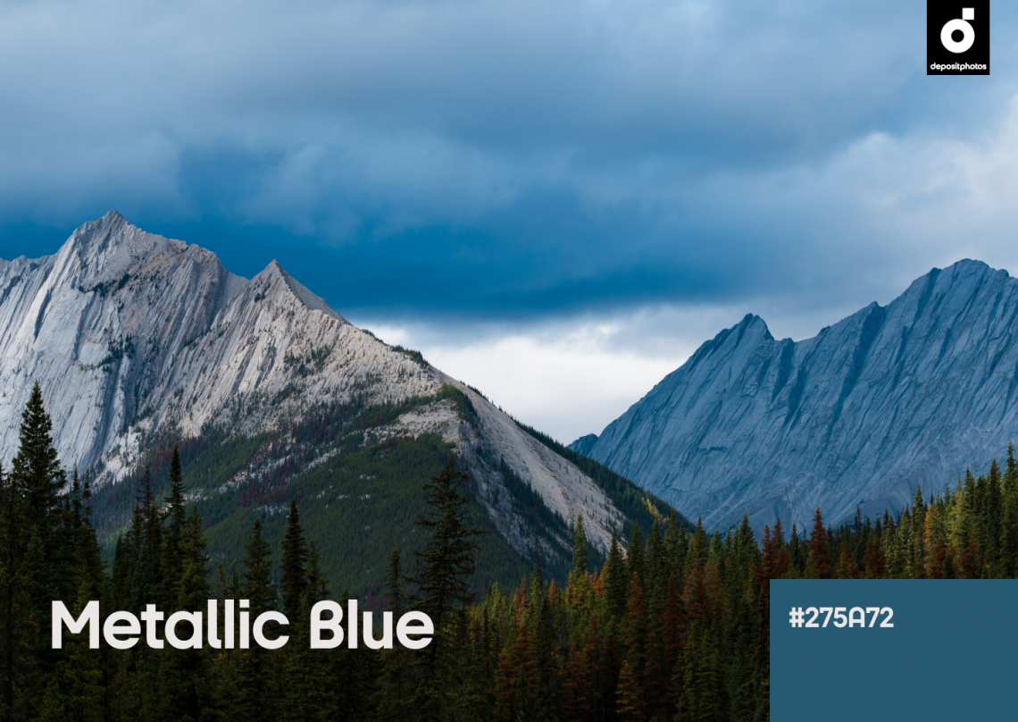 Fall Color Trends 2022 Metallic Blue