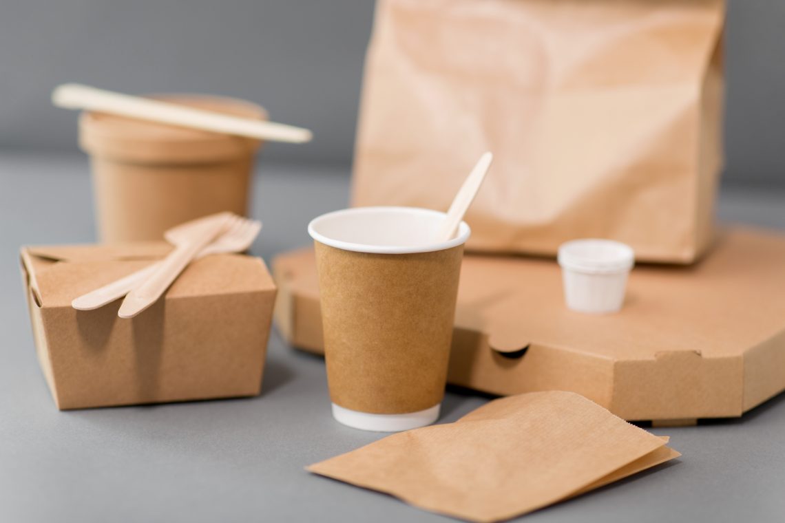 disposable paper containers for takeaway food