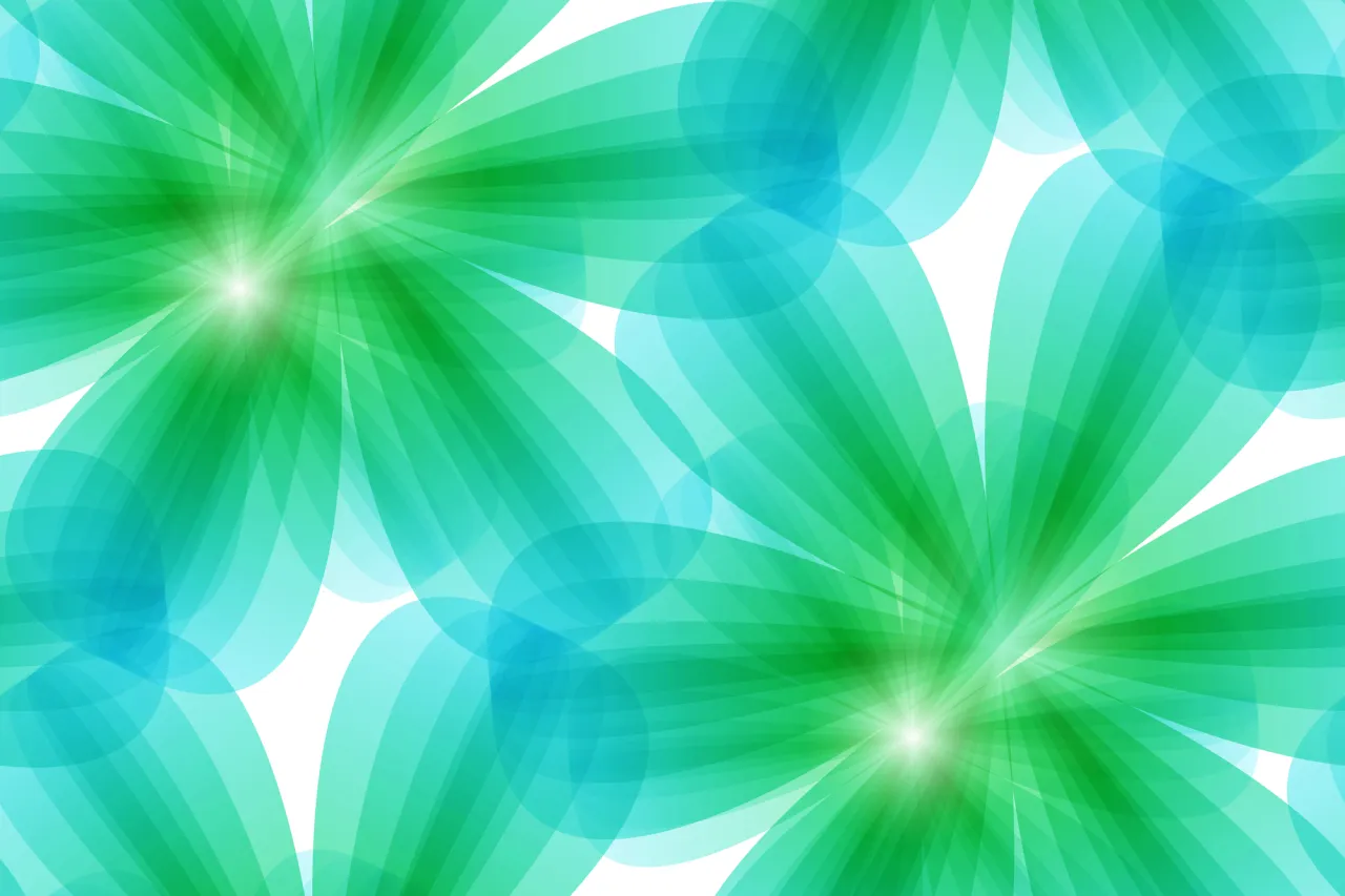 green floral seamless background