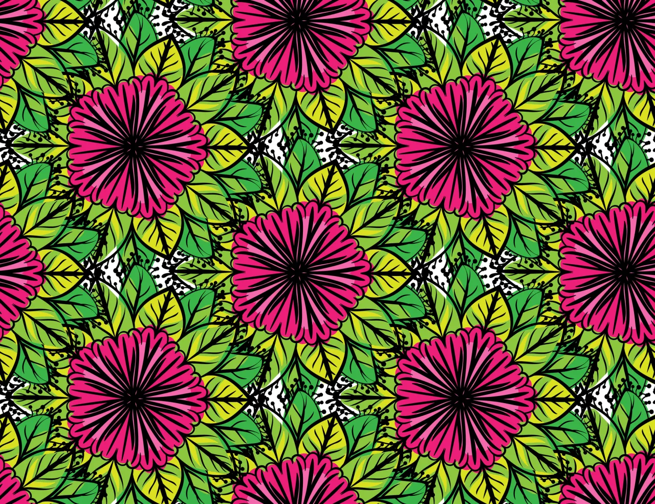 Colorful floral pattern