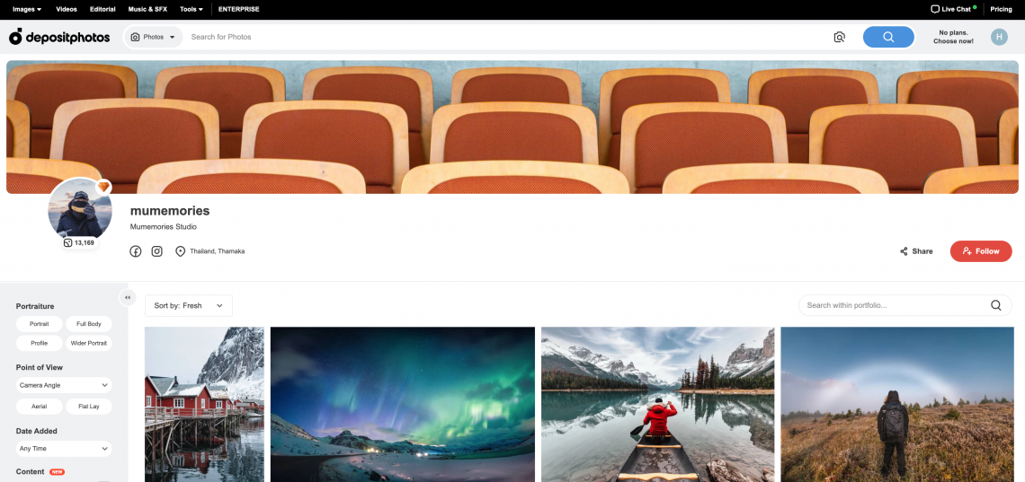 Save Time Searching for Content! Follow Your Favorite Authors on Depositphotos