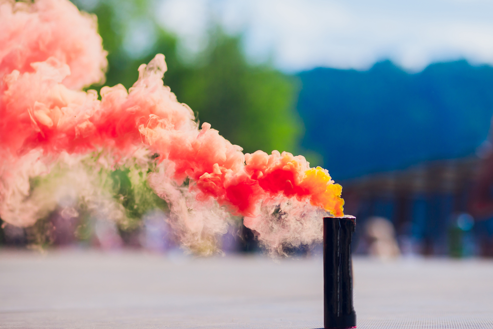 smoke bomb for photography