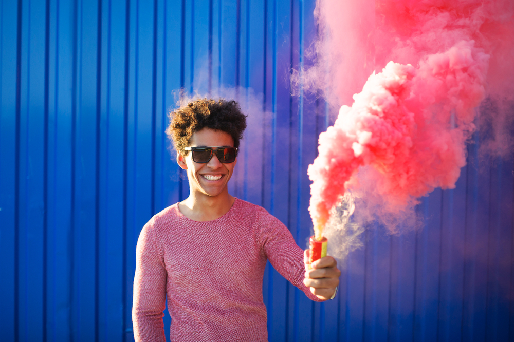 smoke bomb photography ideas