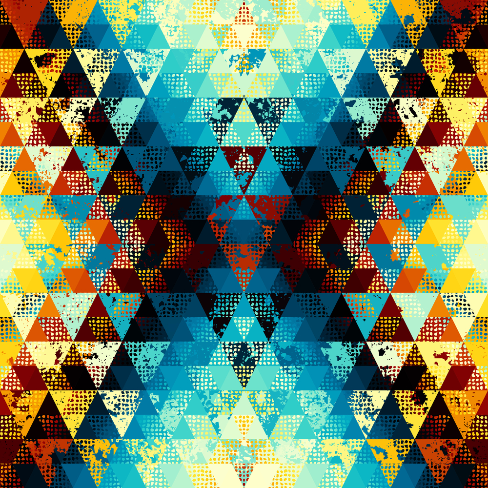 Seamless vector pattern background of a triangles.