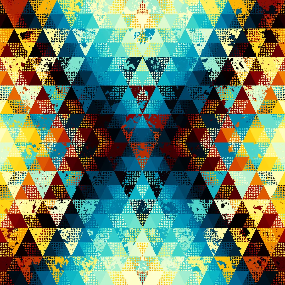 Seamless vector pattern background of a triangles.