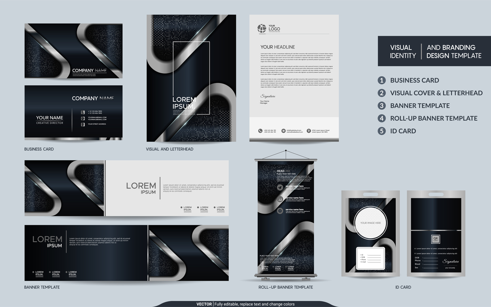 Visual identity graphic design example