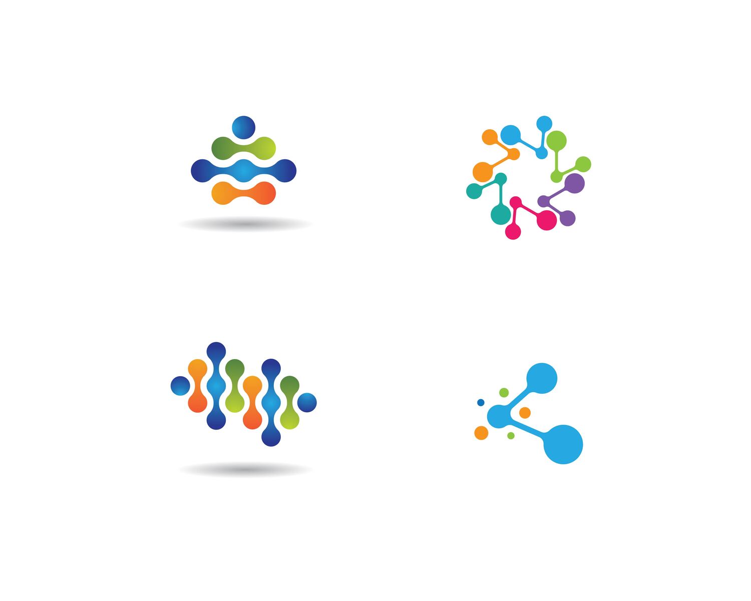 Molecule vector icon illustration design