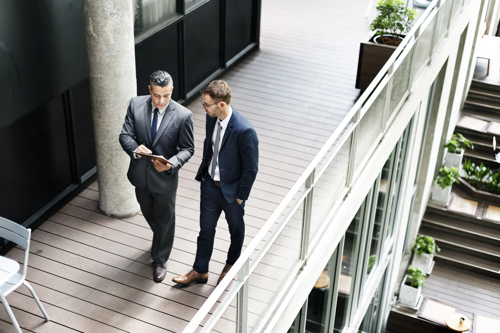 work meeting of men in suits