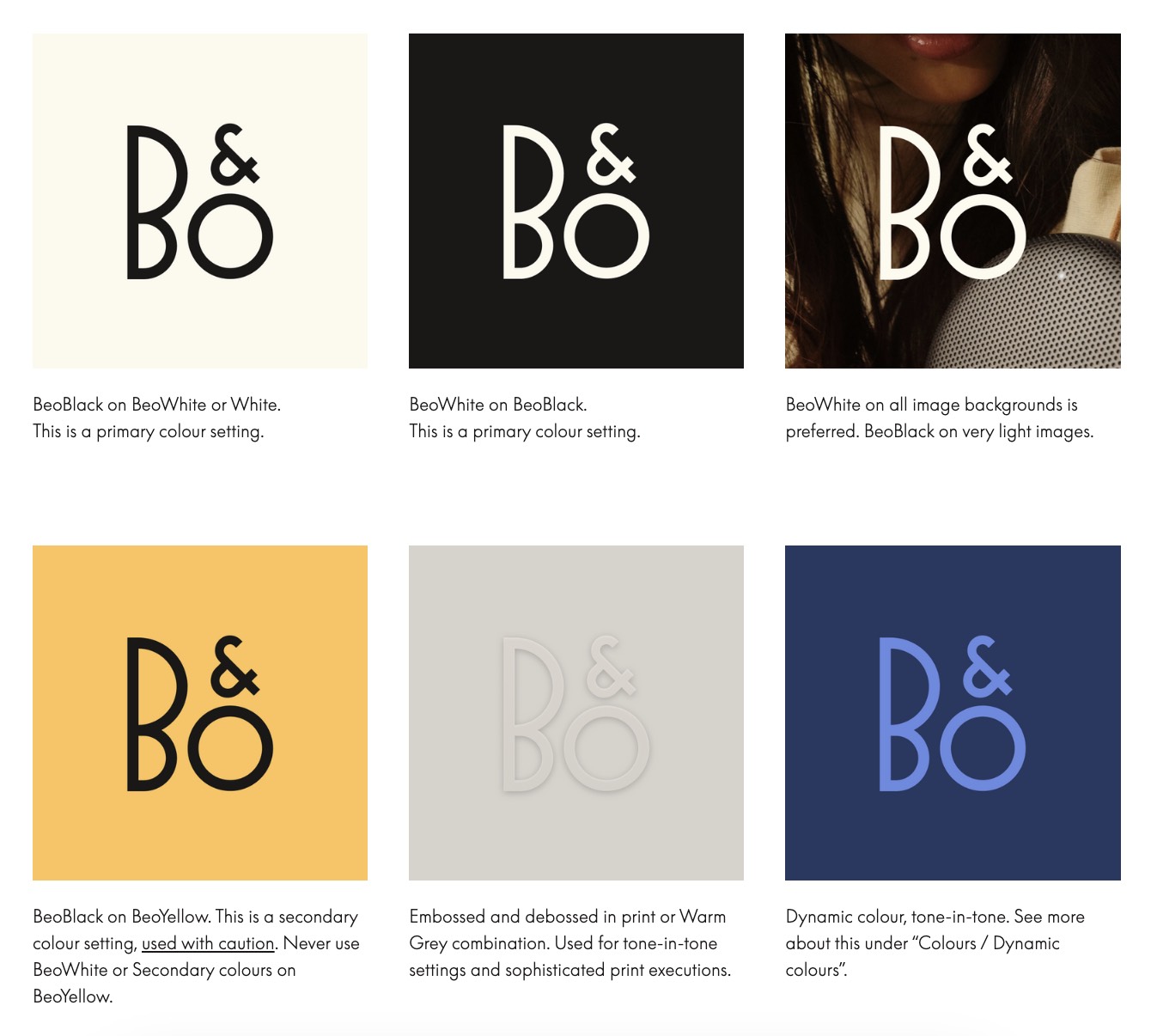 Brand Style Guide Done Right Bang & Olufsen