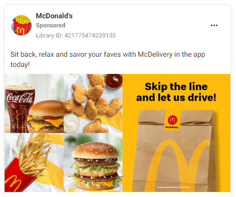 McDonald’s display ad