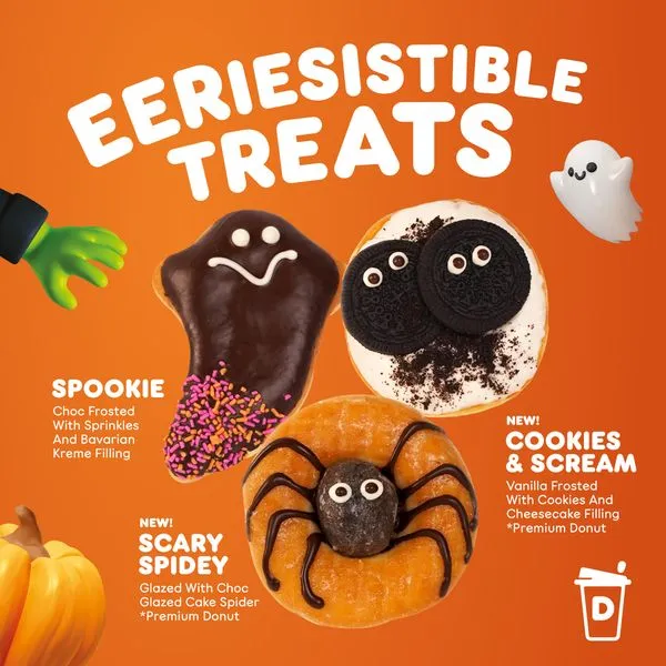 Dunkin Donuts Eeriesistible treats Halloween campaign