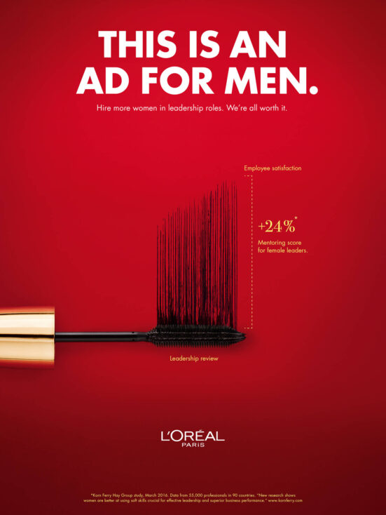 L’Oréal This is an ad for men print ad