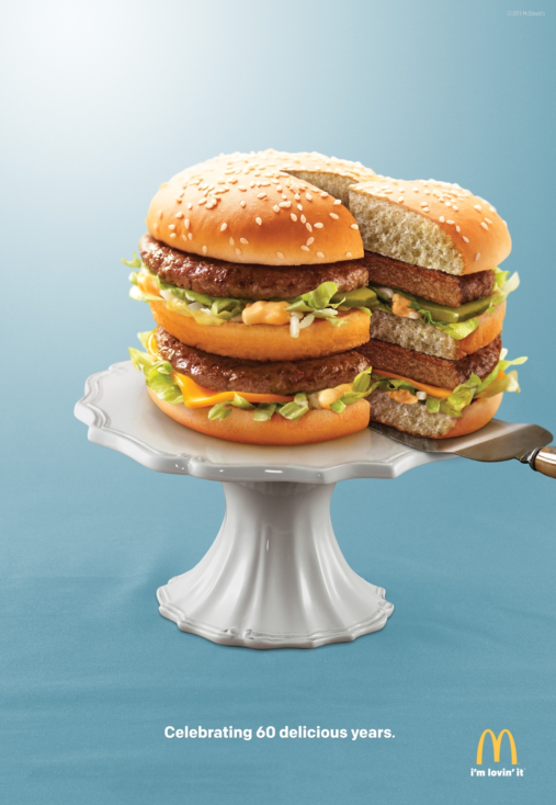 McDonald's Big Mac Slice print ad