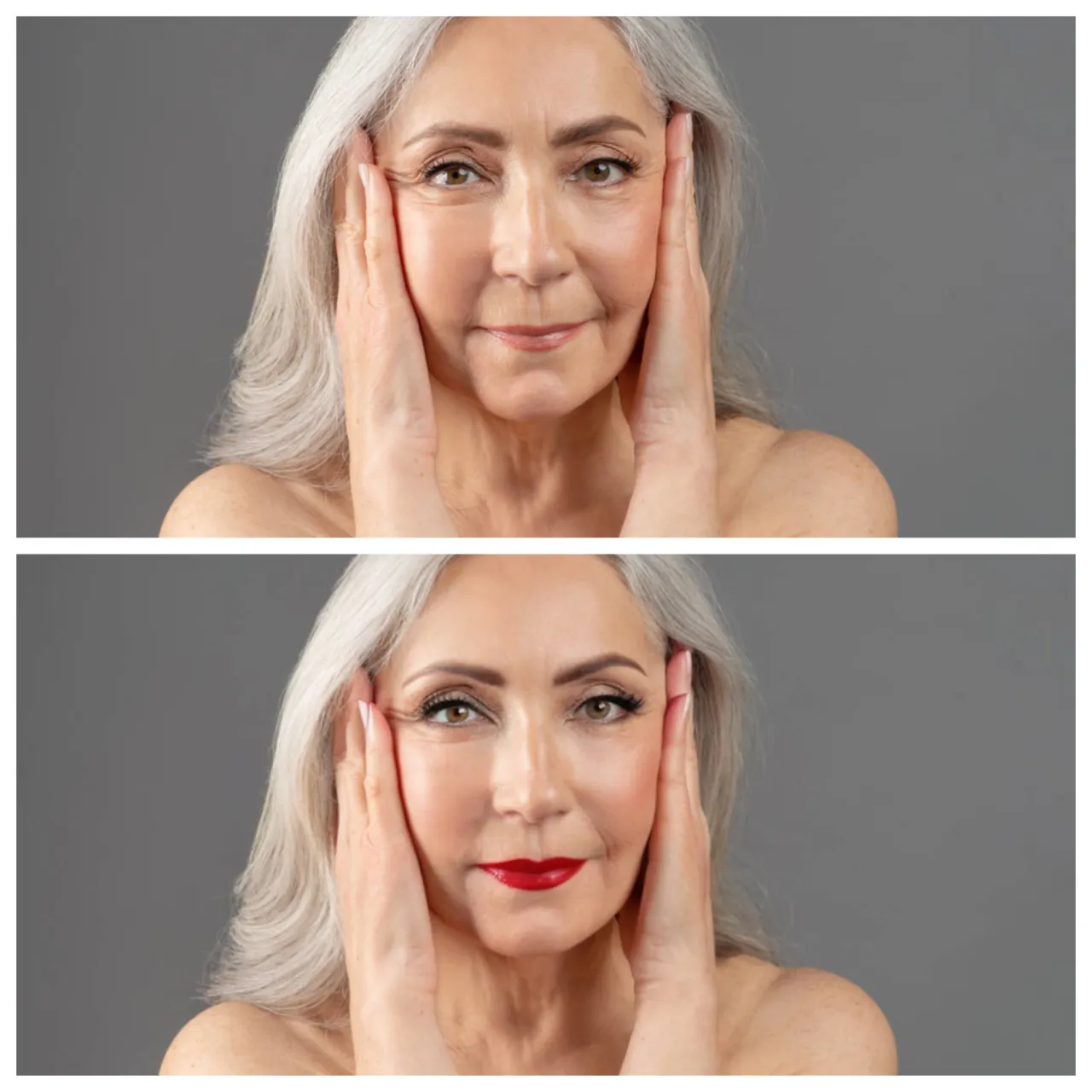 AI Image Editor by Depositphotos Face Modifier makeup change