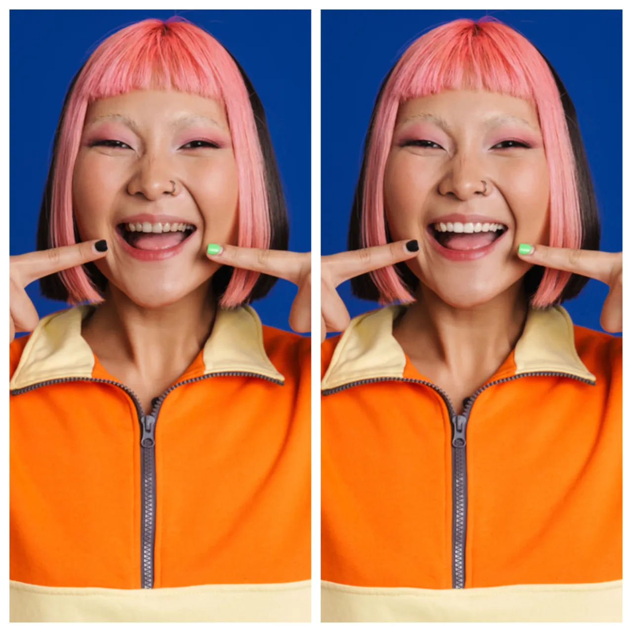 AI Image Editor by Depositphotos Face Modifier teeth change