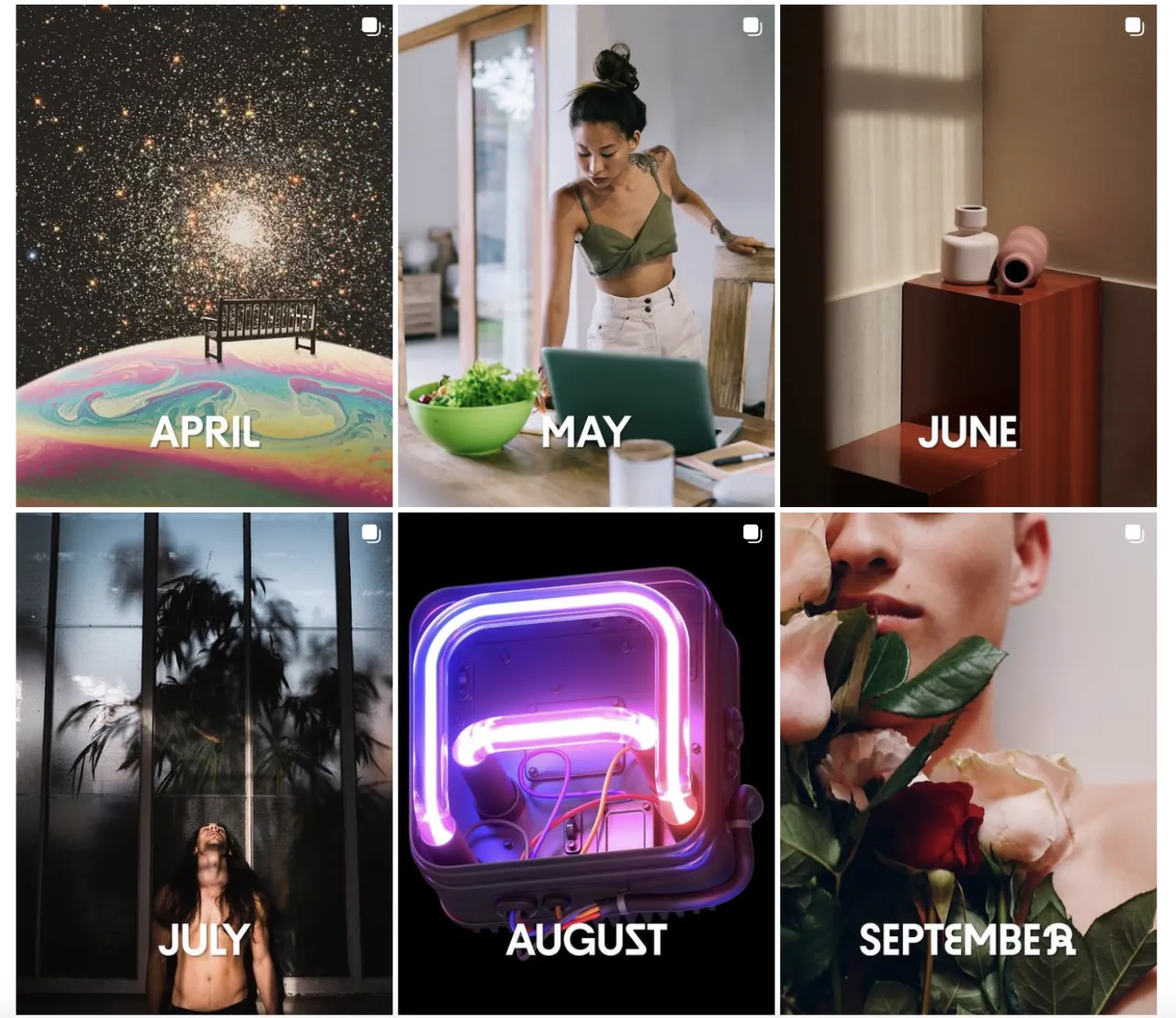 Instagram calendar for contributors