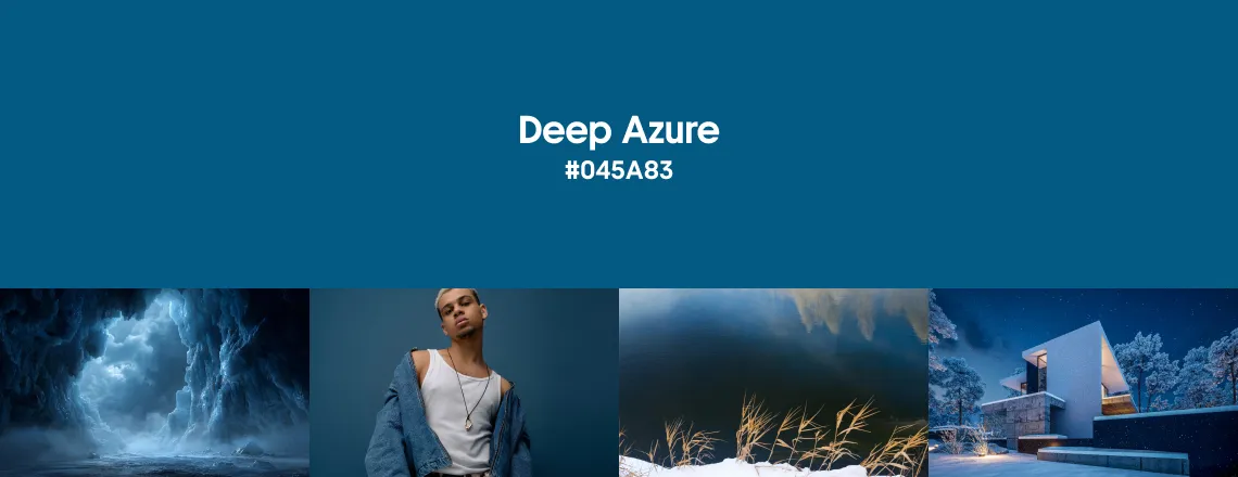 Winter color trends 2026 - Deep Azure