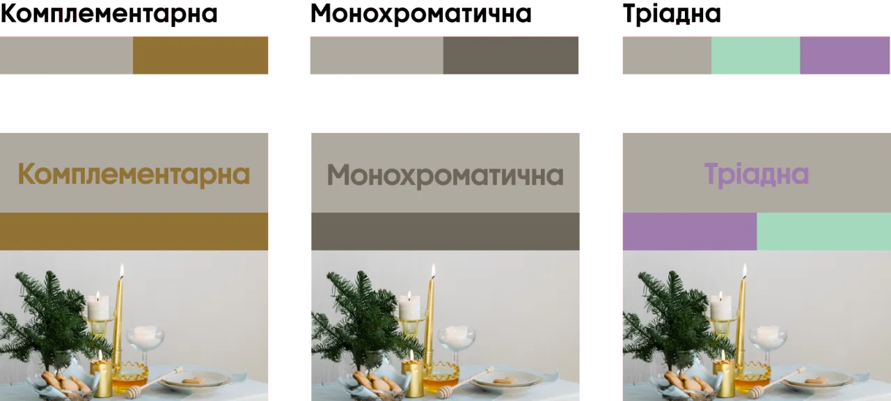 Зимові трендові кольори 2026 Теплий сірий палітри