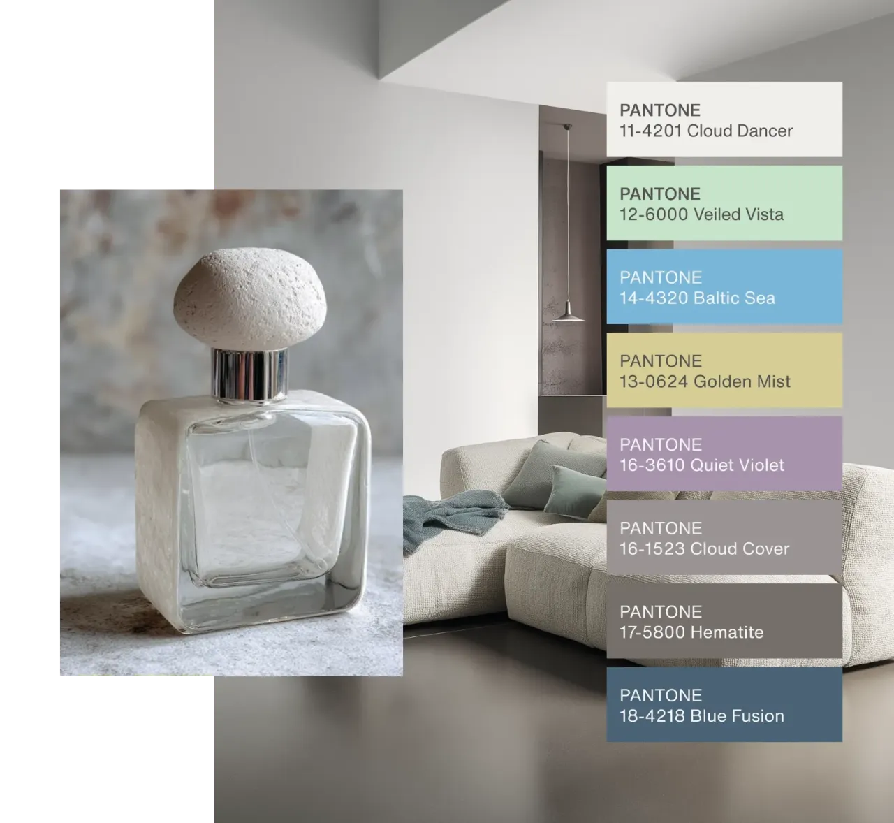 Колір 2026 року від Pantone Cloud Dancer