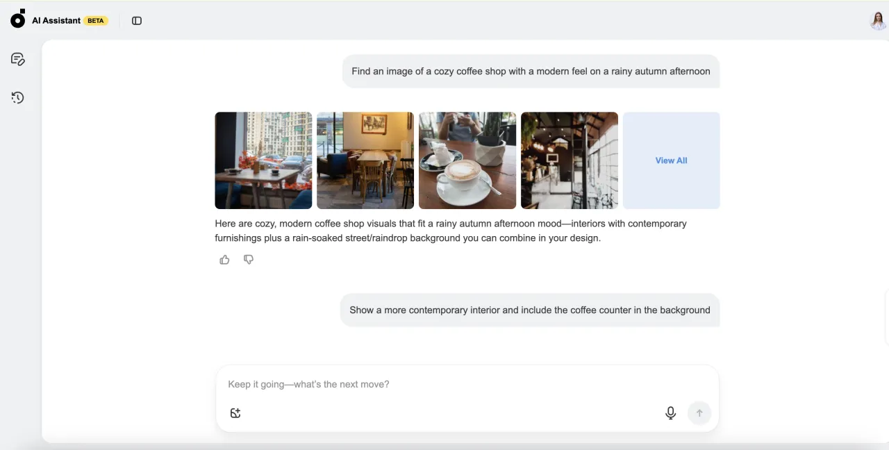 DepositPhotos AI Assistant Search Refine 